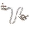 OHMAMA FETISH - METAL SCREW CLAMPS WITH CHAIN