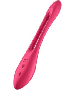 SATISFYER - ELASTIC JOY MULTI VIBRATOR RED