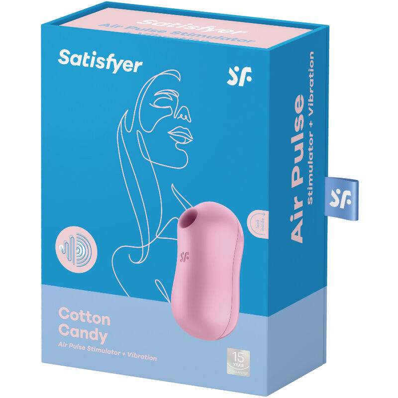SATISFYER - COTTON CANDY ESTIMULADOR Y VIBRADOR LILA - Image 3