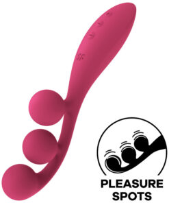 SATISFYER - TRI BALL 1 MULTI VIBRATOR RED