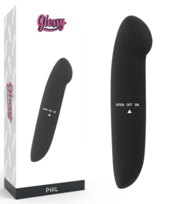 GLOSSY - PHIL VIBRATOR BLACK