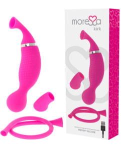 MORESSA - KIRK DUO STIMULATING WAVES + RECHARGEABLE PREMIUM SILICONE MULTI-FUNCTION MASSAGER