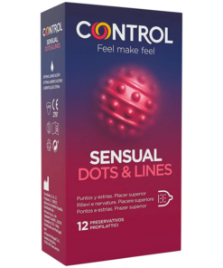 CONTROL - SENSUAL DOTS  LINES POINTS AND STRETCH MARKS 12 UNITS