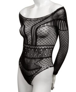 CALEXOTICS - SCANDAL SHOULDER BODY SUIT ONE SIZE