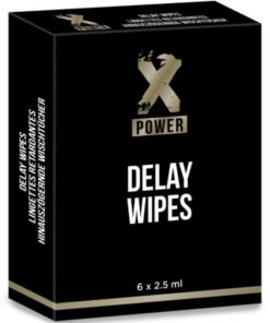 X POWER - DELAY WIPES 6 UNITS