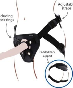 GET REAL - STRAP-ON DELUXE HARNESS BLACK