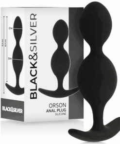 BLACKSILVER - ORSON PLUG SILICONE 2 ANAL WAVES 9 CM