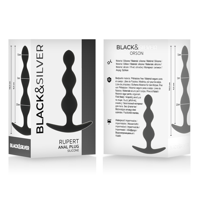 BLACKSILVER - RUPERT ANAL BALL CHAIN 10 CM - Image 5