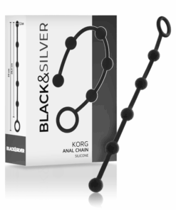 BLACKSILVER - KORG ANAL ROSARY SILICONE INITIATION 21 CM