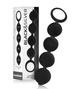 BLACKSILVER - LENNON ANAL ROSARY 4 SILICONE SPHERES 15 CM