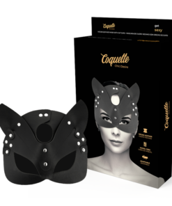 COQUETTE CHIC DESIRE - VEGAN LEATHER MASK WITH BUNNY EARS