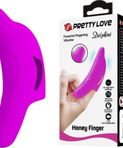 PRETTY LOVE - DELPHINI POWERFUL PURPLE FINGER STIMULATOR