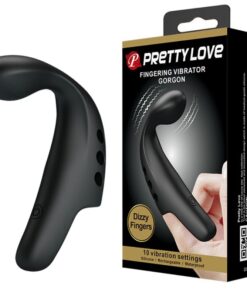 PRETTY LOVE - BLACK GORGON VIBRATOR THIMBLE