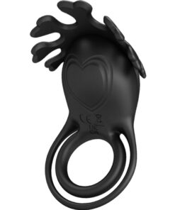 PRETTY LOVE - RUBEN VIBRATOR RING 7 VIBRATIONS BLACK SILICONE