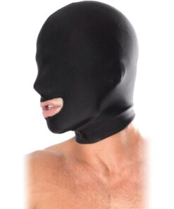 FETISH FANTASY SERIES - OPEN MOUTH HOOD BLACK