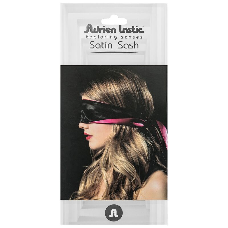 ADRIEN LASTIC - REVERSIBLE SATIN PINK/BLACK BANDAGE - Image 2
