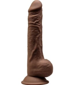 SILEXD - MODEL 1 REALISTIC PENIS PREMIUM SILEXPAN SILICONE BROWN 24 CM