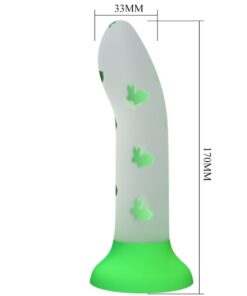 PRETTY LOVE - MAGICAL NIGHTFALL DILDO WITHOUT VIBRATION LUMINOUS GREEN