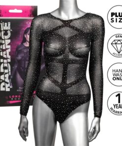 CALEXOTICS - RADIANCE LONG SLEEVE BODYSUIT RHINE PLUS SIZE