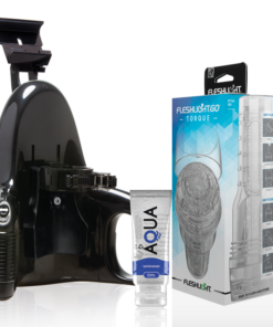 FLESHLIGHT - GO MASTURBADOR TORQUE ICE + UNIVERSAL LAUNCH + AQUA QUALITY LUBRICANT 50 ML