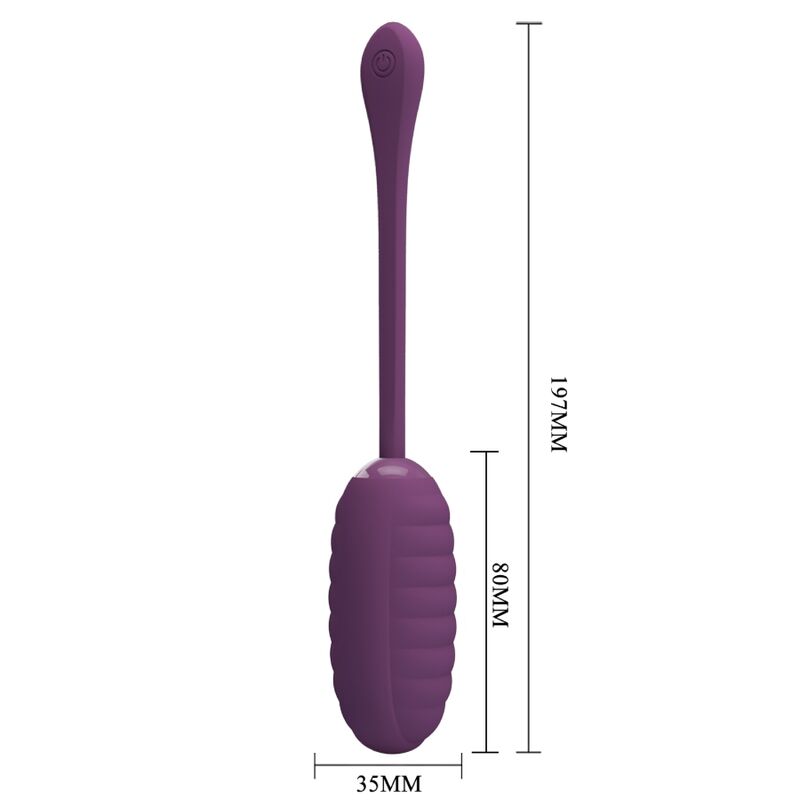 PRETTY LOVE - CASPER PURPLE RECHARGEABLE VIBRATING EGG - Image 4