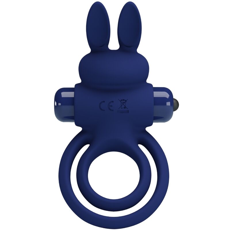 PRETTY LOVE - DAREY DOUBLE VIBRATING RING RABBIT BLUE - Image 3