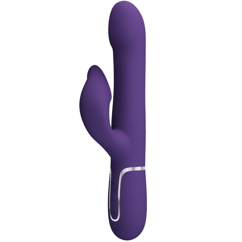 PRETTY LOVE - ZALIN RABBIT VIBRATOR PEARLS 4 IN 1 PURPLE - Image 2