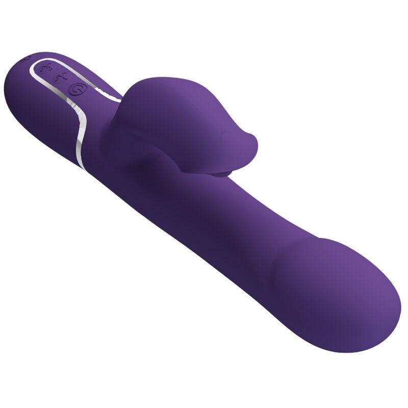 PRETTY LOVE - ZALIN RABBIT VIBRATOR PEARLS 4 IN 1 PURPLE - Image 5