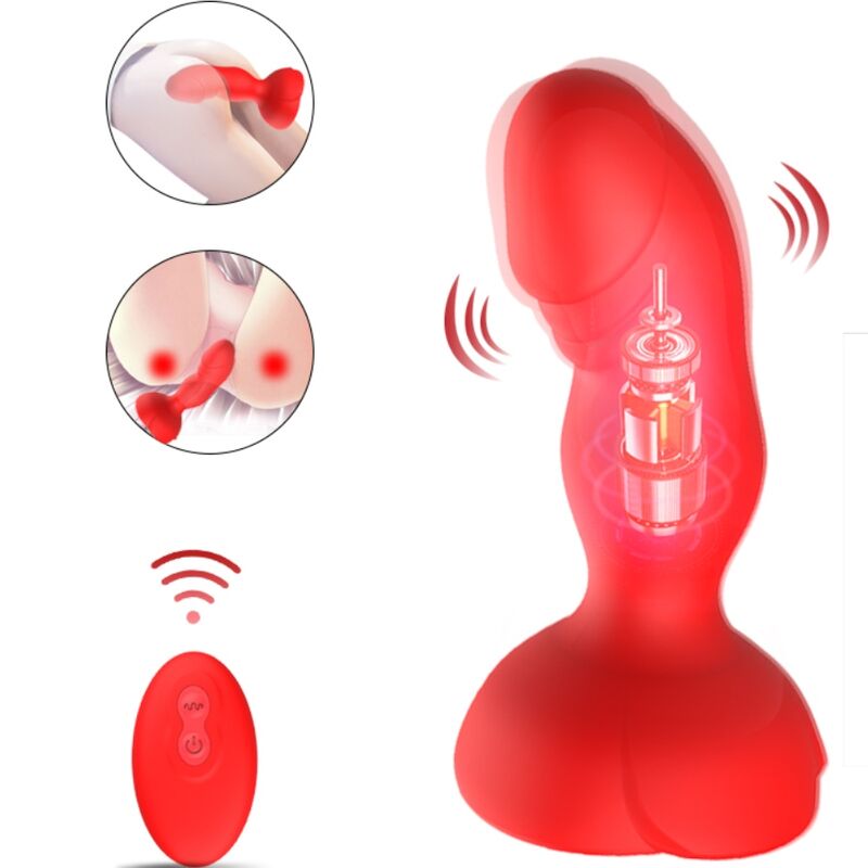 ARMONY - EXTREME A BLOOM ROSE VIBRATOR ANAL PLUG REMOTE CONTROL RED - Image 3