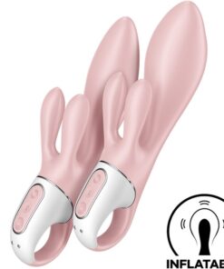 SATISFYER - AIR PUMP BUNNY 3 INFLATABLE RABBIT VIBRATOR PINK