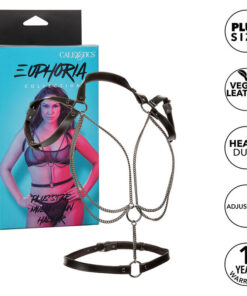 CALEXOTICS - EUPHORIA MULTICHAIN HALTER HARNESS PREMIUM PLUS SIZE