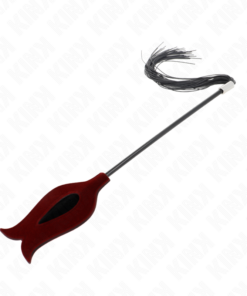KINK - BLACK MAIDS HORN SHAPED TICKLE CHICKEN FEATHERS 36 CM