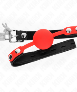 KINK - SILICONE BALL 4 CM GAG WITH LOCK 60 x 2 CM