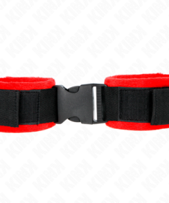KINK - NYLON BIND HOOKLOOP WRIST RESTRAINTS BLACK MODEL 1 AJDUSTABLE 25-35 CM X 6 CM