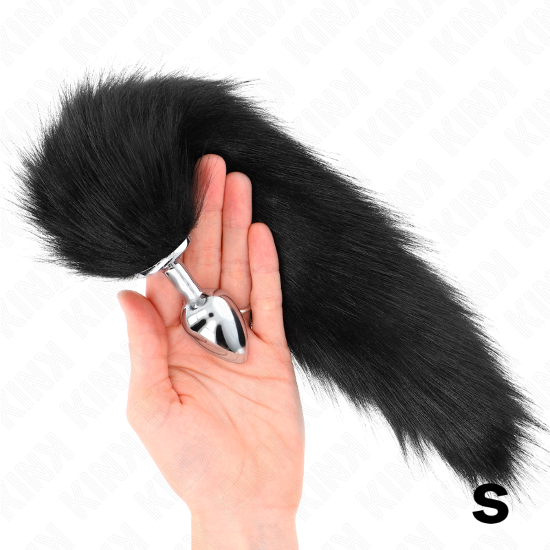 KINK - ANAL PLUG SIZE S 7 X 3 CM WITH SYNTHETIC TAIL 40 CM BLACK - Image 4