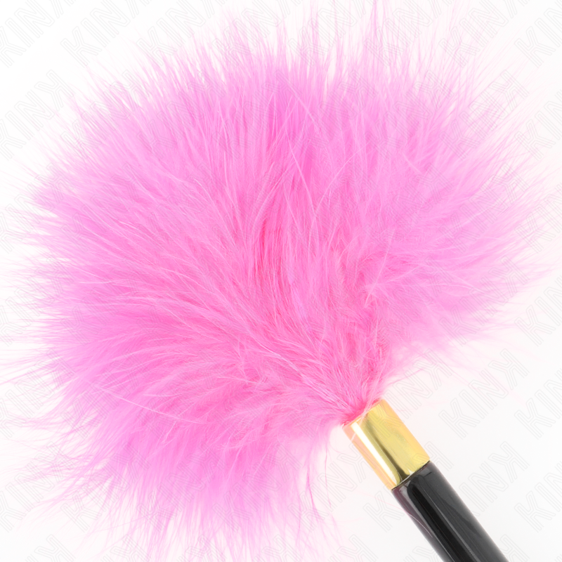 KINK - FUCHSIA GOLD METAL TICKLE FEATHERS 18 CM - Image 3
