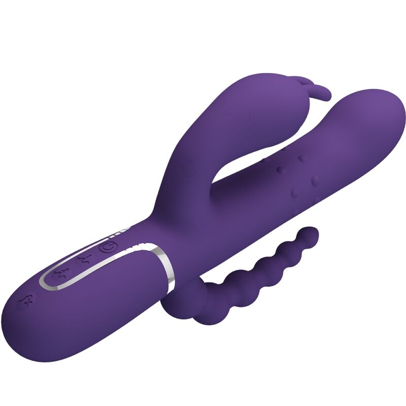 PRETTY LOVE - CAMMY TRIPLE VIBRATOR MULTIFUNCTION 4 IN 1 PURPLE - Image 4