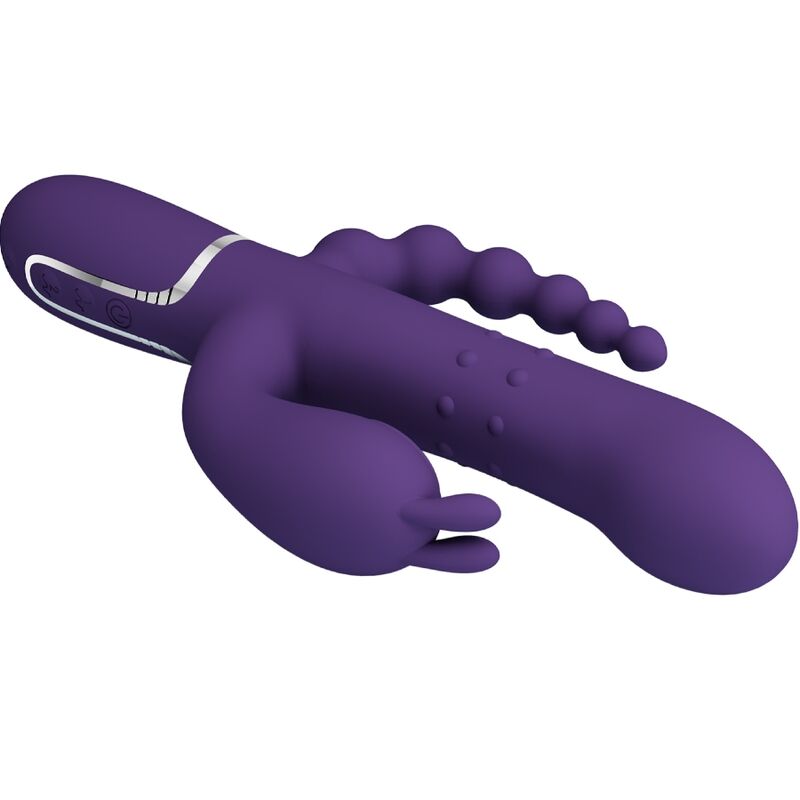 PRETTY LOVE - CAMMY TRIPLE VIBRATOR MULTIFUNCTION 4 IN 1 PURPLE - Image 3