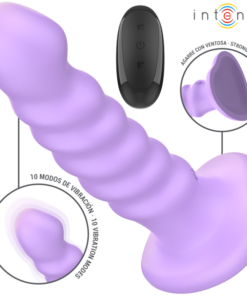 INTENSE - BRENDA VIBRATOR SIZE M SPIRAL DESIGN 10 VIBRATIONS PURPLE REMOTE CONTROL
