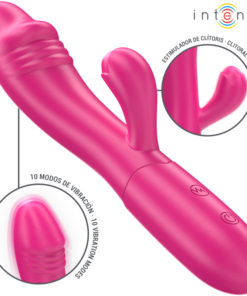 INTENSE - IVY FLEXIBLE VIBRATOR 10 VIBRATIONS WITH STIMULATING TONGUE PINK