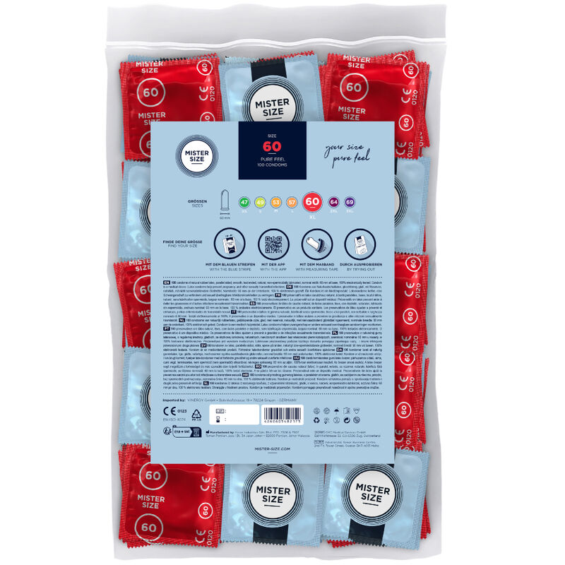 MISTER SIZE - CONDOM SIZE XL 60 MM (100 UNITS) - Image 2