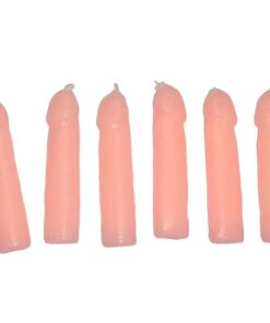 DIABLO PICANTE - 6 FLESH PENIS SHAPED CANDLES