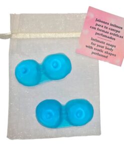 DIABLO PICANTE - 2 BREASTS SHAPED PERFUMED SOAPS BLUE