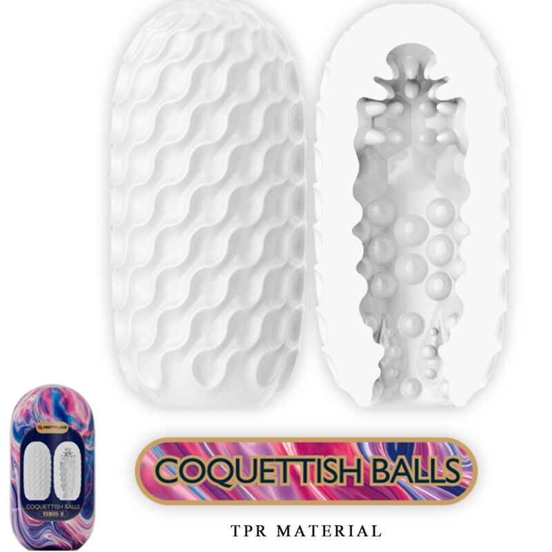 PRETTY LOVE - VENUS X 15 SILICONE MALE MASTURBATORS WHITE - Image 4