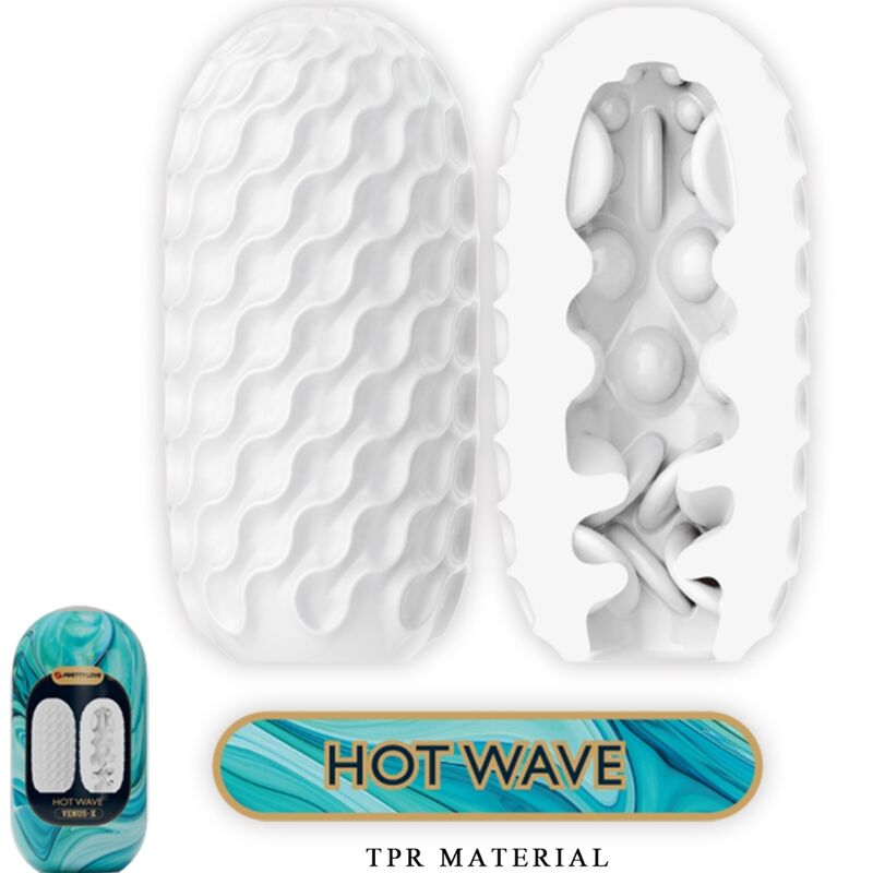 PRETTY LOVE - VENUS X 15 SILICONE MALE MASTURBATORS WHITE - Image 3