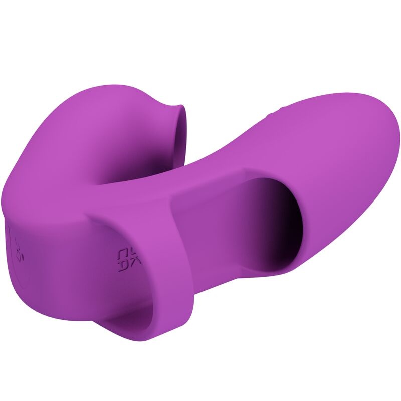 PRETTY LOVE - ATHENA FINGER VIBRATOR WITH CLITORIS STIMULATOR PURPLE - Image 3