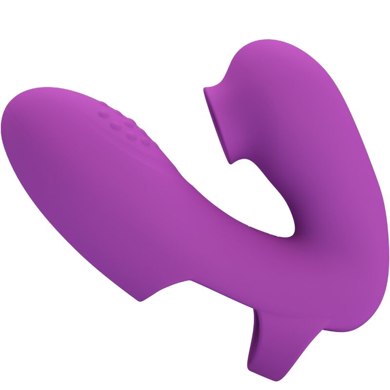 PRETTY LOVE - ATHENA FINGER VIBRATOR WITH CLITORIS STIMULATOR PURPLE - Image 2