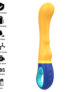 INTENSE - SHAGGY G-SPOT VIBRATOR YELLOW