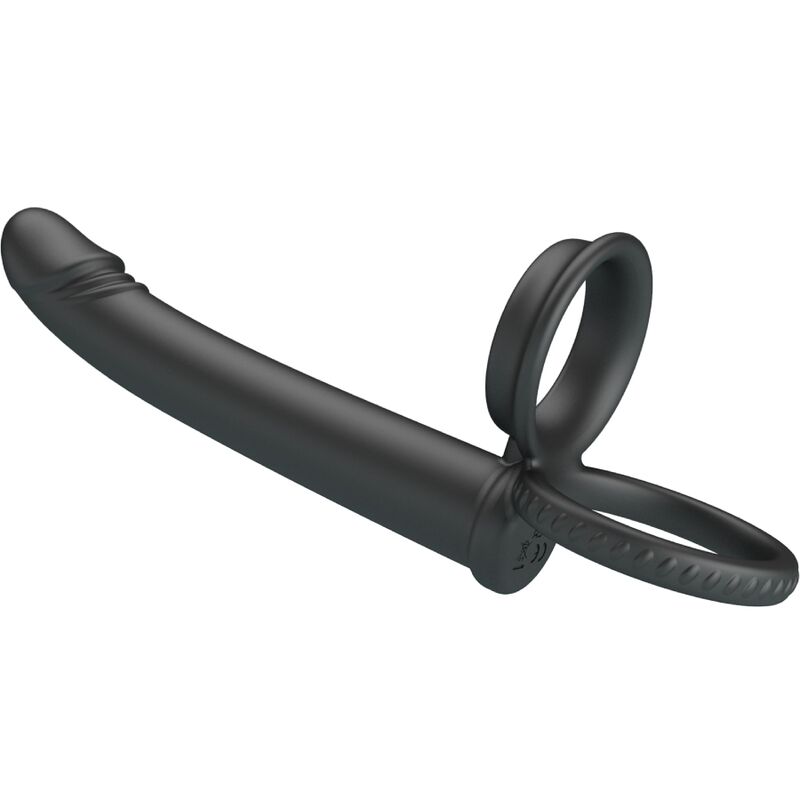PRETTY LOVE - DILLION DOUBLE PENETRATION DOUBLE COCK RING BLACK - Image 4
