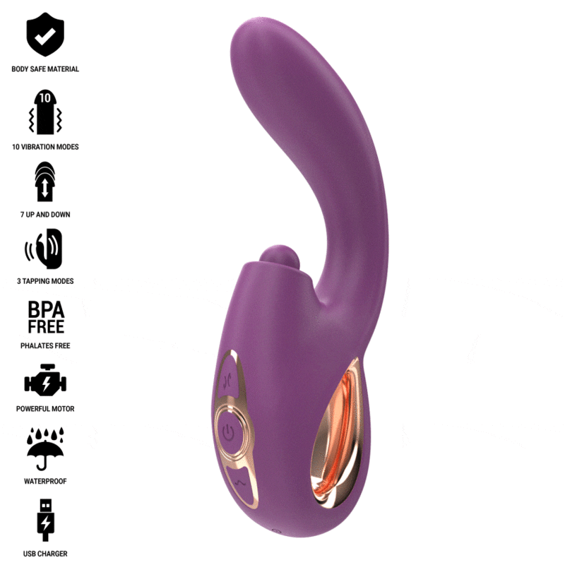 INTENSE - LALI MULTIFUNCTION G-SPOT VIBRATOR TAPPING  THRUST  VIBRATION PURPLE